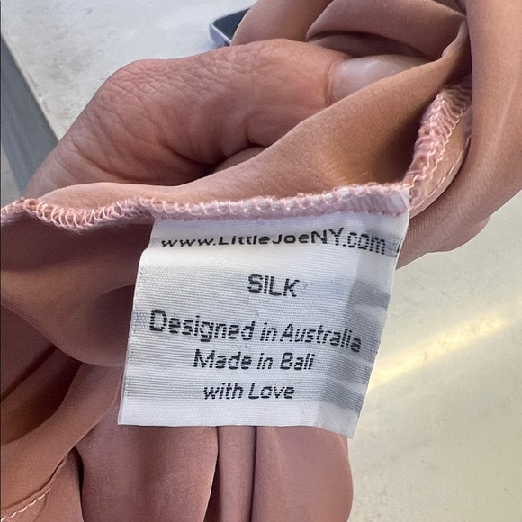 Silk Slip Dress in Rose Gold - Picture 7 of 7